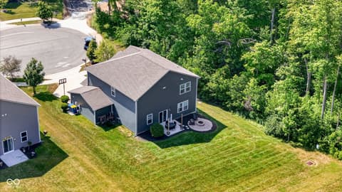 Aerial view at 9863 Gaylen Court, Fishers, IN
