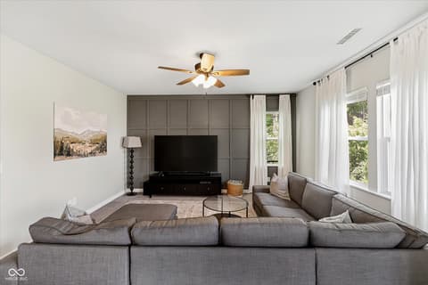 Living room at 9863 Gaylen Court, Fishers, IN