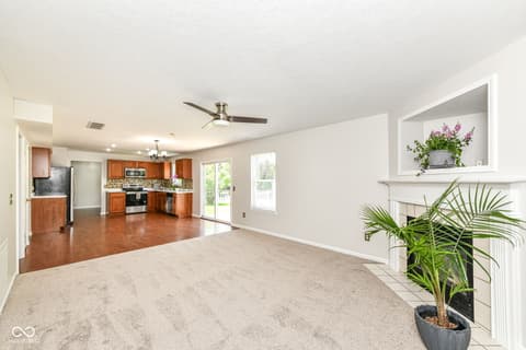 Family room at 12636 Stanwich Place, Carmel, IN