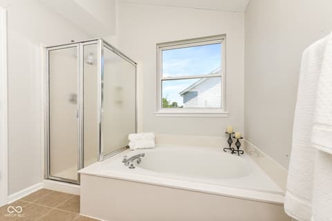 Primary bathroom at 12636 Stanwich Place, Carmel, IN