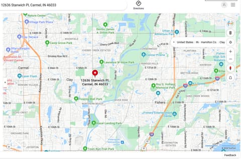Map — 12636 Stanwich Place, Carmel, IN