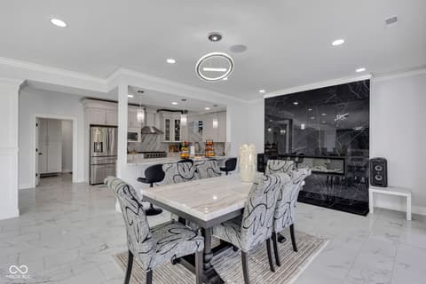 Dining room at 3687 W 121st, Zionsville, IN