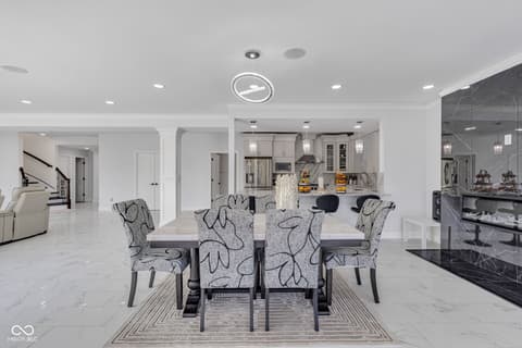 Dining room at 3687 W 121st, Zionsville, IN