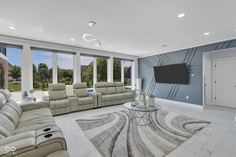 Living room at 3687 W 121st, Zionsville, IN