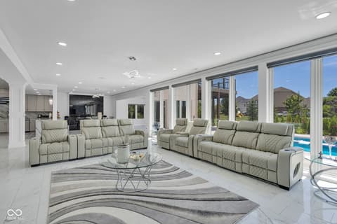 Living room at 3687 W 121st, Zionsville, IN