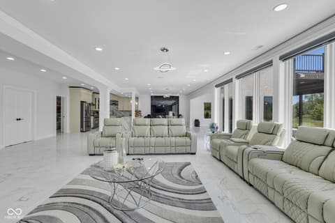 Living room at 3687 W 121st, Zionsville, IN