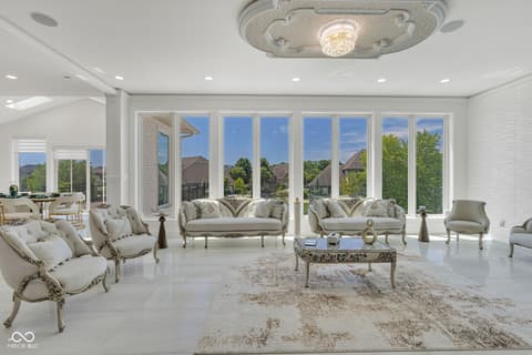 Living room at 3687 W 121st, Zionsville, IN