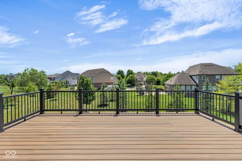 Outdoor living area at 3687 W 121st, Zionsville, IN