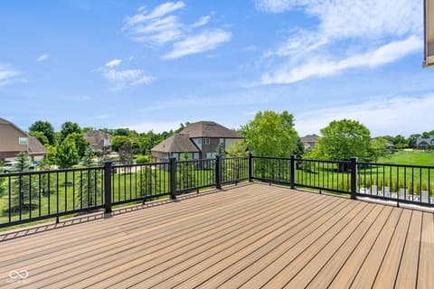 Outdoor living area at 3687 W 121st, Zionsville, IN