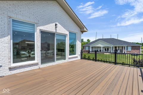 Outdoor living area at 3687 W 121st, Zionsville, IN