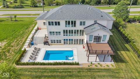 Backyard at 3687 W 121st, Zionsville, IN