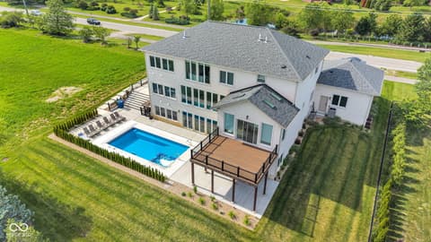Backyard at 3687 W 121st, Zionsville, IN