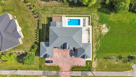 Aerial view at 3687 W 121st, Zionsville, IN