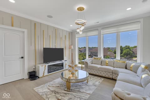 Living room at 3687 W 121st, Zionsville, IN