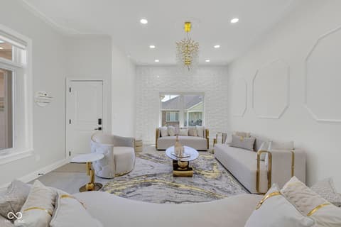 Living room at 3687 W 121st, Zionsville, IN