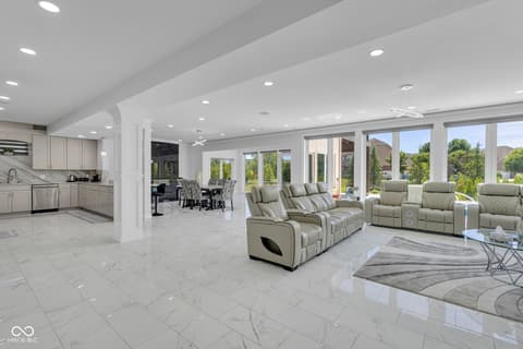 Living room at 3687 W 121st, Zionsville, IN