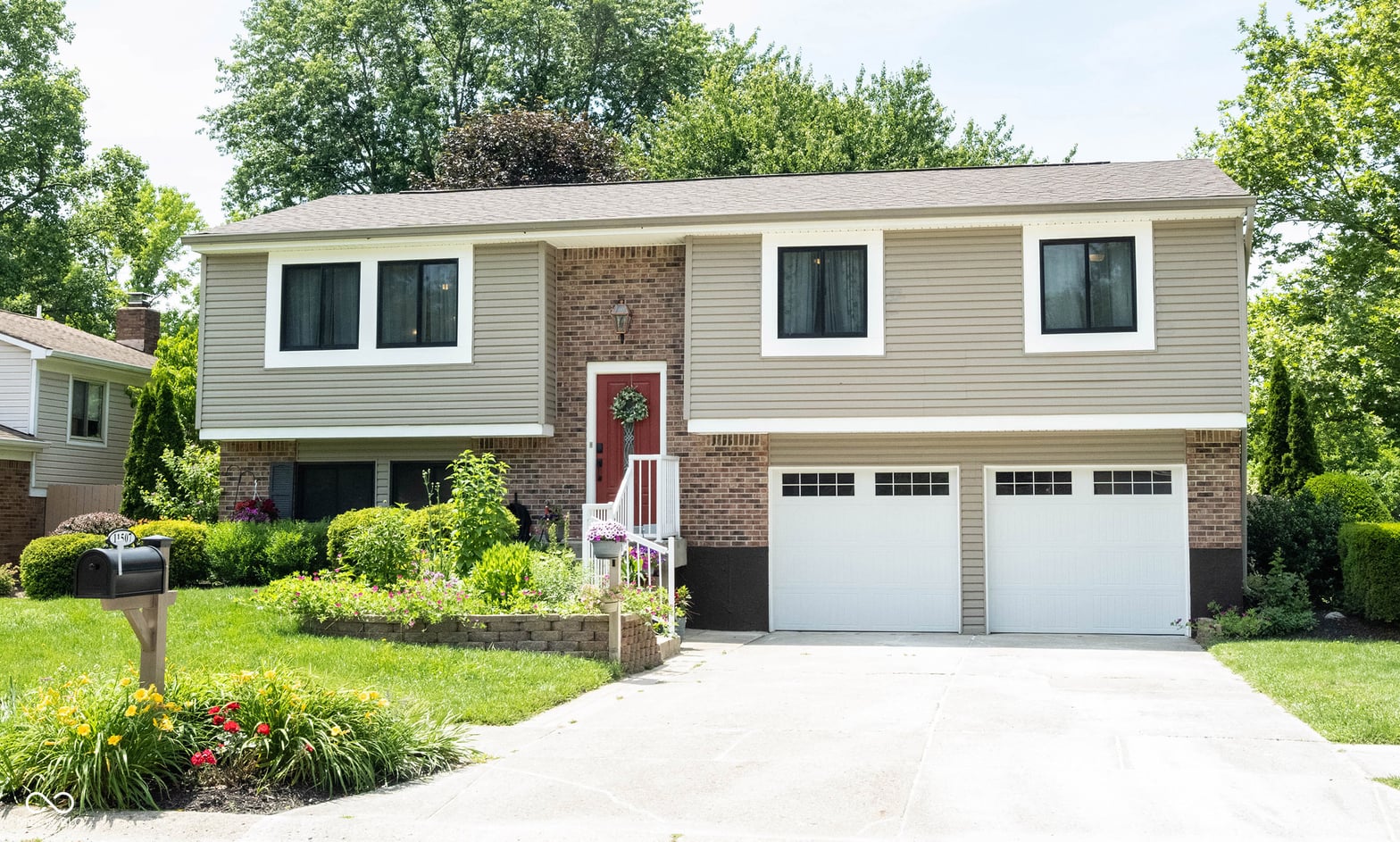 Front exterior at 11507 Hartford Lane, Fishers, IN