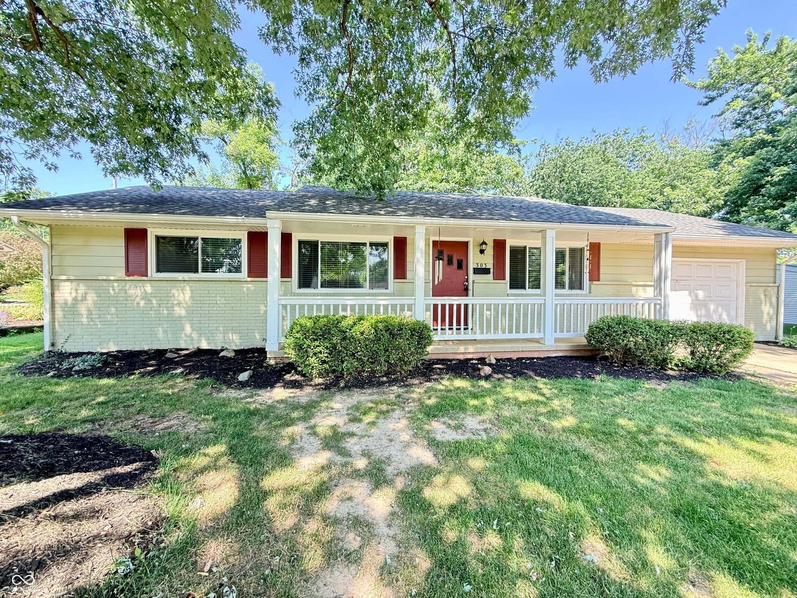 Front exterior at 303 N Grace Avenue, Crawfordsville, IN