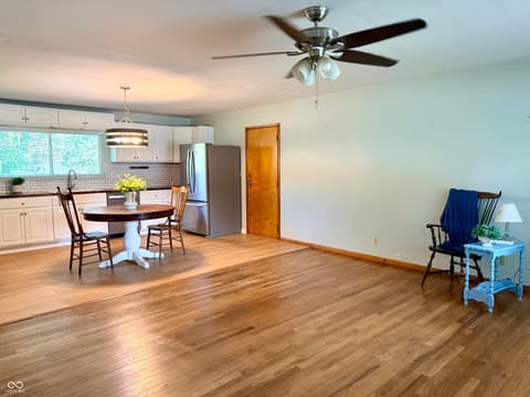 Living room at 303 N Grace Avenue, Crawfordsville, IN