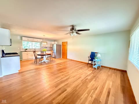 Living room at 303 N Grace Avenue, Crawfordsville, IN