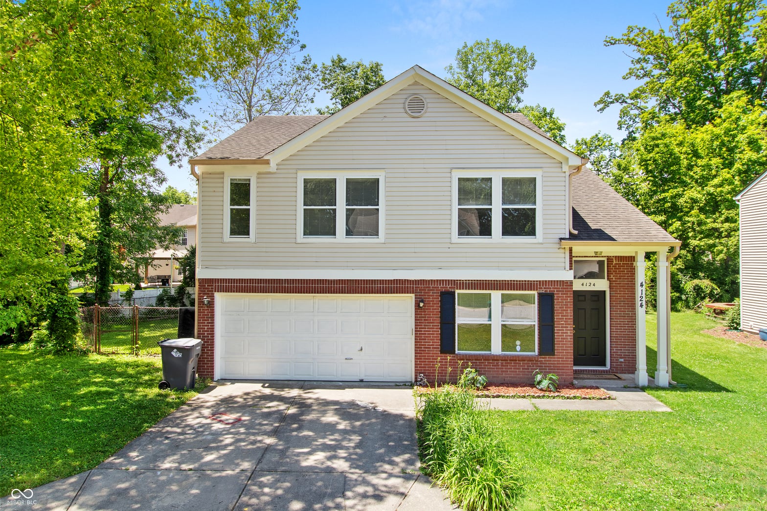 Front exterior at 4124 Goshawk Court, Indianapolis, IN