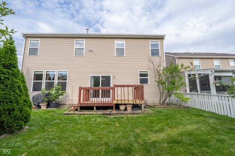 Backyard at 13874 Luxor Chase, Fishers, IN