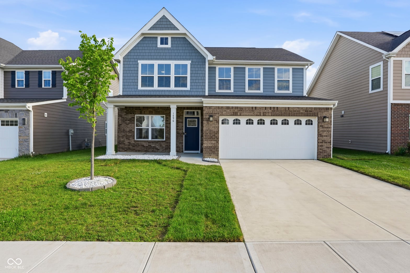 Front exterior at 1496 Moose Ridge Lane, Westfield, IN