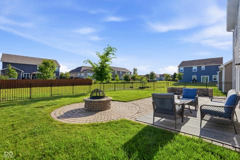 Yard at 1496 Moose Ridge Lane, Westfield, IN
