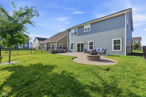 Backyard at 1496 Moose Ridge Lane, Westfield, IN