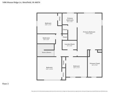 Floor Plan — 1496 Moose Ridge Lane, Westfield, IN