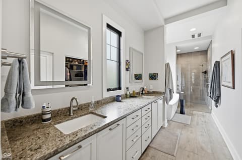 Primary bathroom at 534 Dylan Drive, Carmel, IN