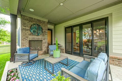 Outdoor living area at 534 Dylan Drive, Carmel, IN