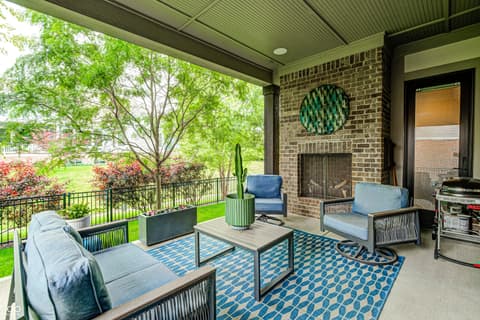 Outdoor living area at 534 Dylan Drive, Carmel, IN
