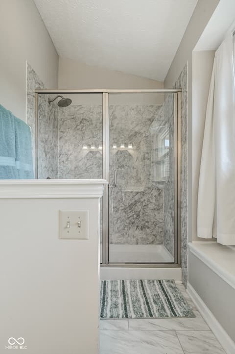 Primary bathroom at 11224 Garrick Court, Fishers, IN