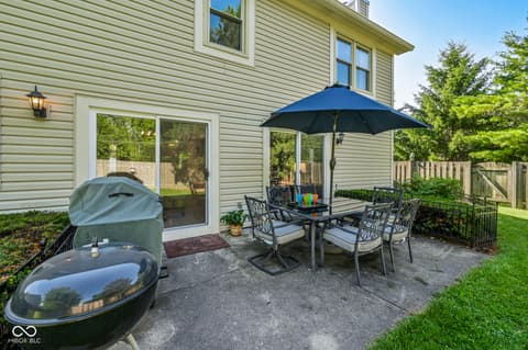 Outdoor living area at 11224 Garrick Court, Fishers, IN