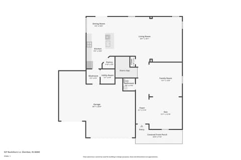 Floor Plan — 527 Buckthorn, Sheridan, IN