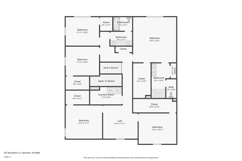 Floor Plan — 527 Buckthorn, Sheridan, IN