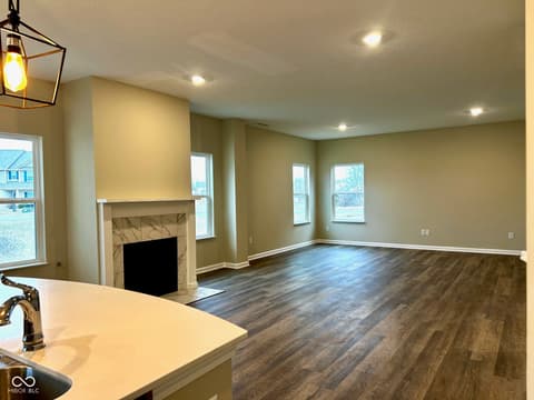 Living room at 9789 Mystic Sun Court, Fishers, IN