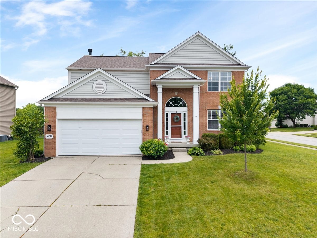 Front exterior at 16758 Wanatah Trail, Westfield, IN