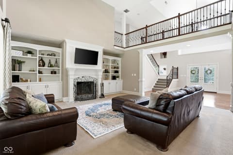 Living room at 12093 Hawthorne Ridge, Fishers, IN