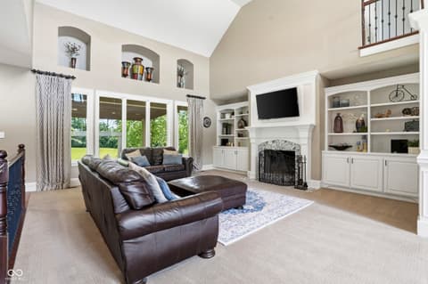 Living room at 12093 Hawthorne Ridge, Fishers, IN