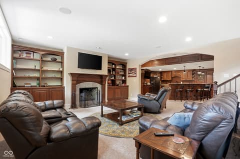 Living room at 12093 Hawthorne Ridge, Fishers, IN