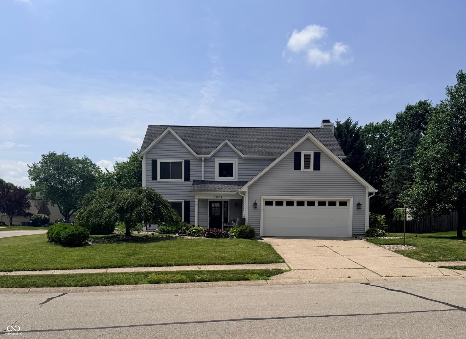 Front exterior at 10804 Thistle, Fishers, IN