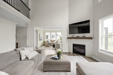 Living room at 6790 Pulaski Court, Carmel, IN