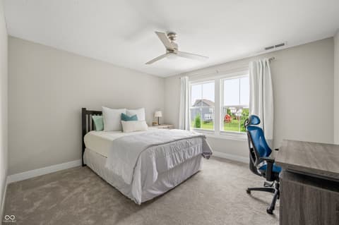 Bedroom at 6790 Pulaski Court, Carmel, IN