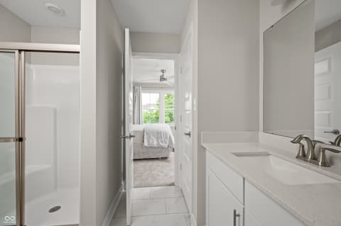 Bathroom at 6790 Pulaski Court, Carmel, IN
