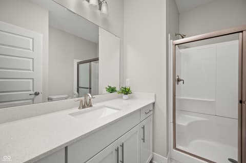 Bathroom at 6790 Pulaski Court, Carmel, IN