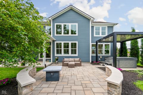 Backyard at 6790 Pulaski Court, Carmel, IN