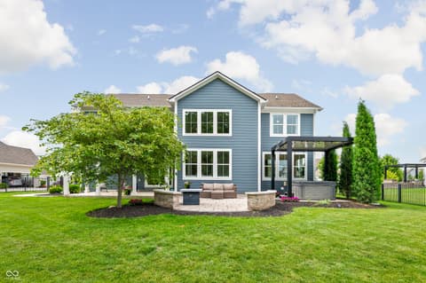 Backyard at 6790 Pulaski Court, Carmel, IN