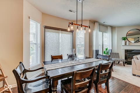 Dining room at 1322 Timber Bluff Road, Westfield, IN